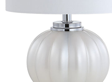 Pearl 17.5" Glass/Crystal LED Table Lamp - JONATHAN Y